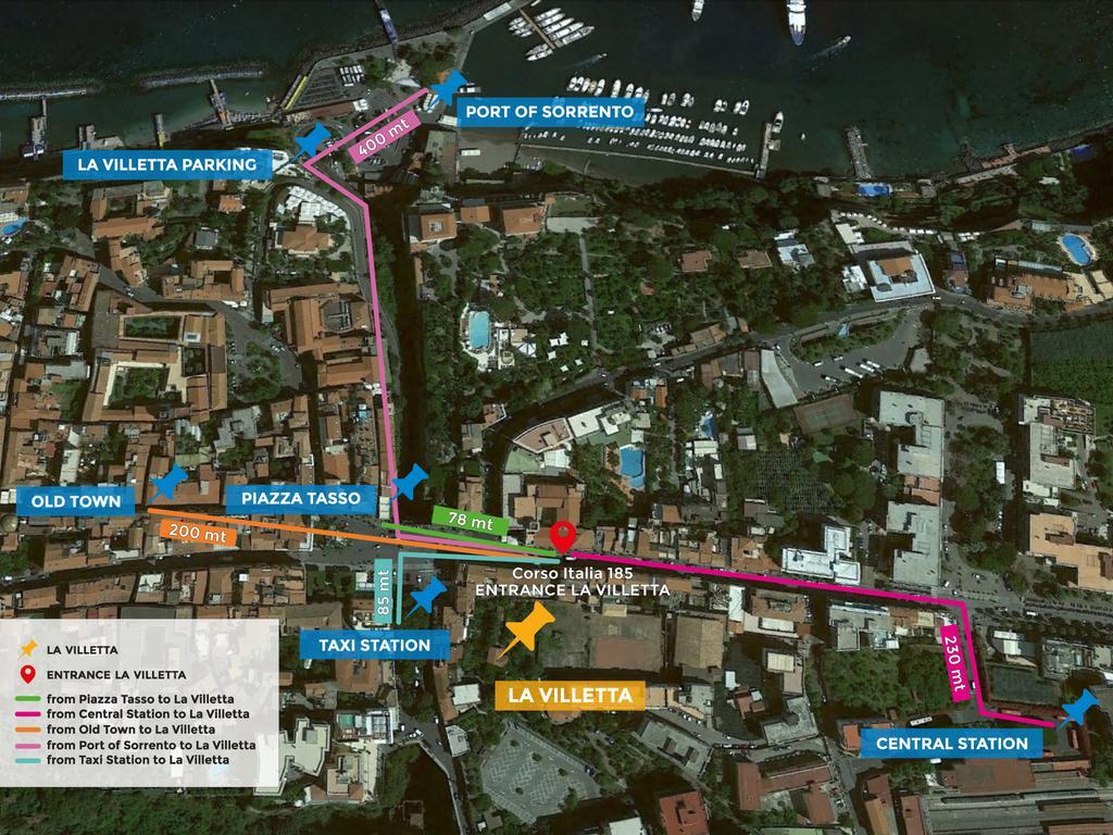 La Villetta Sorrento Buitenkant foto
